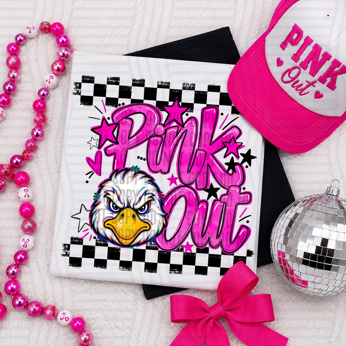 Pink Out MASCOTS 0926-0021- PLEASE UPLOAD MOCK UP - 300 DPI digital download