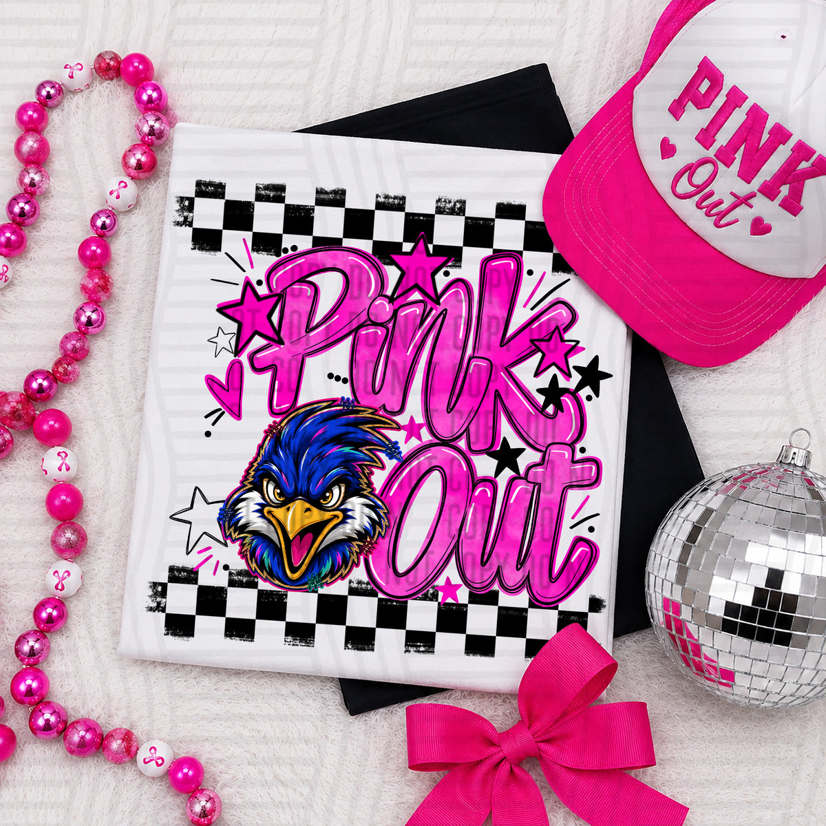 Pink Out MASCOTS 0926-0021- PLEASE UPLOAD MOCK UP - 300 DPI digital download