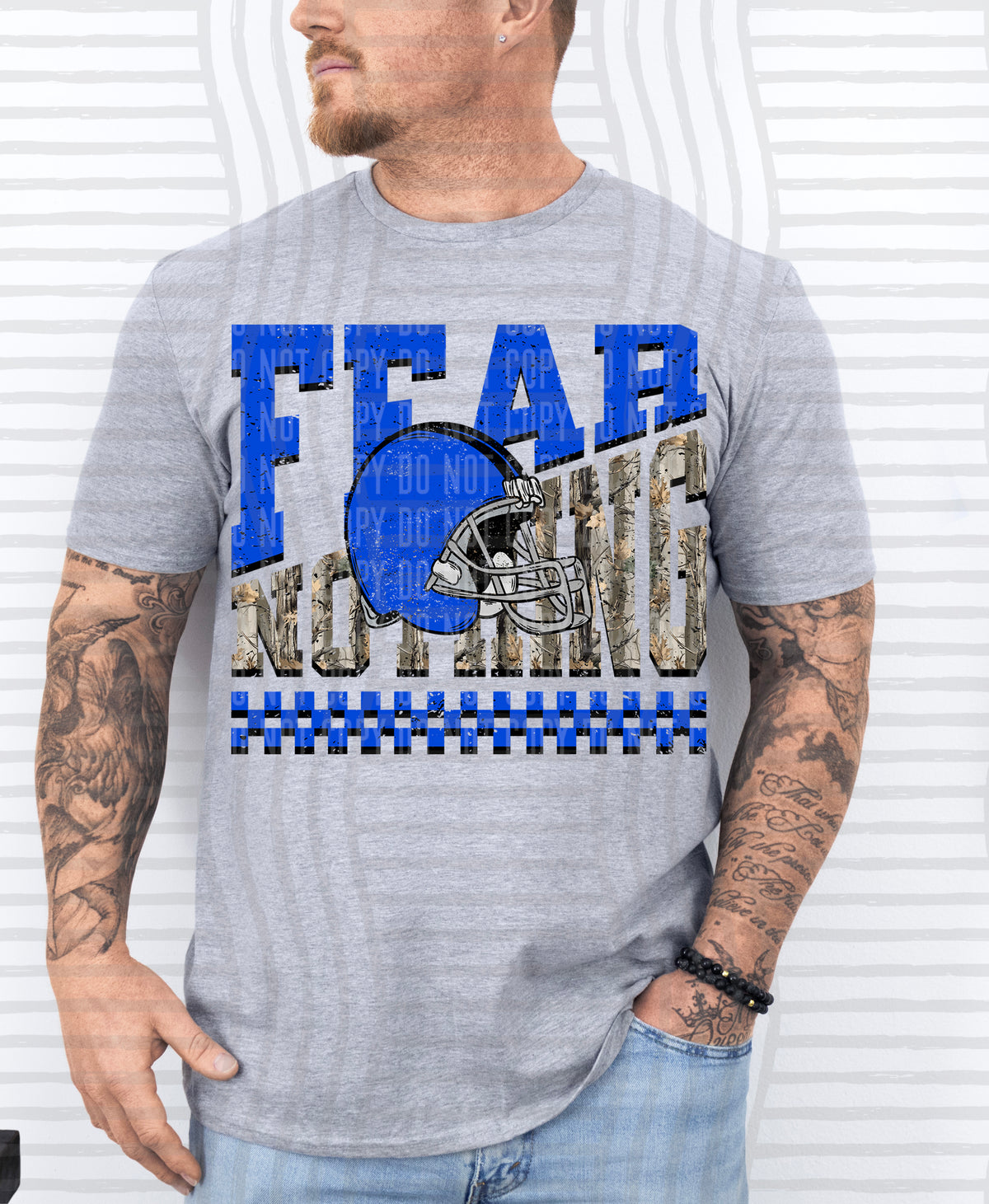 Fear Nothing COLOR helmet only 0926-0033 - Color Dropdown Digital Download 300 DPI PNG FILE