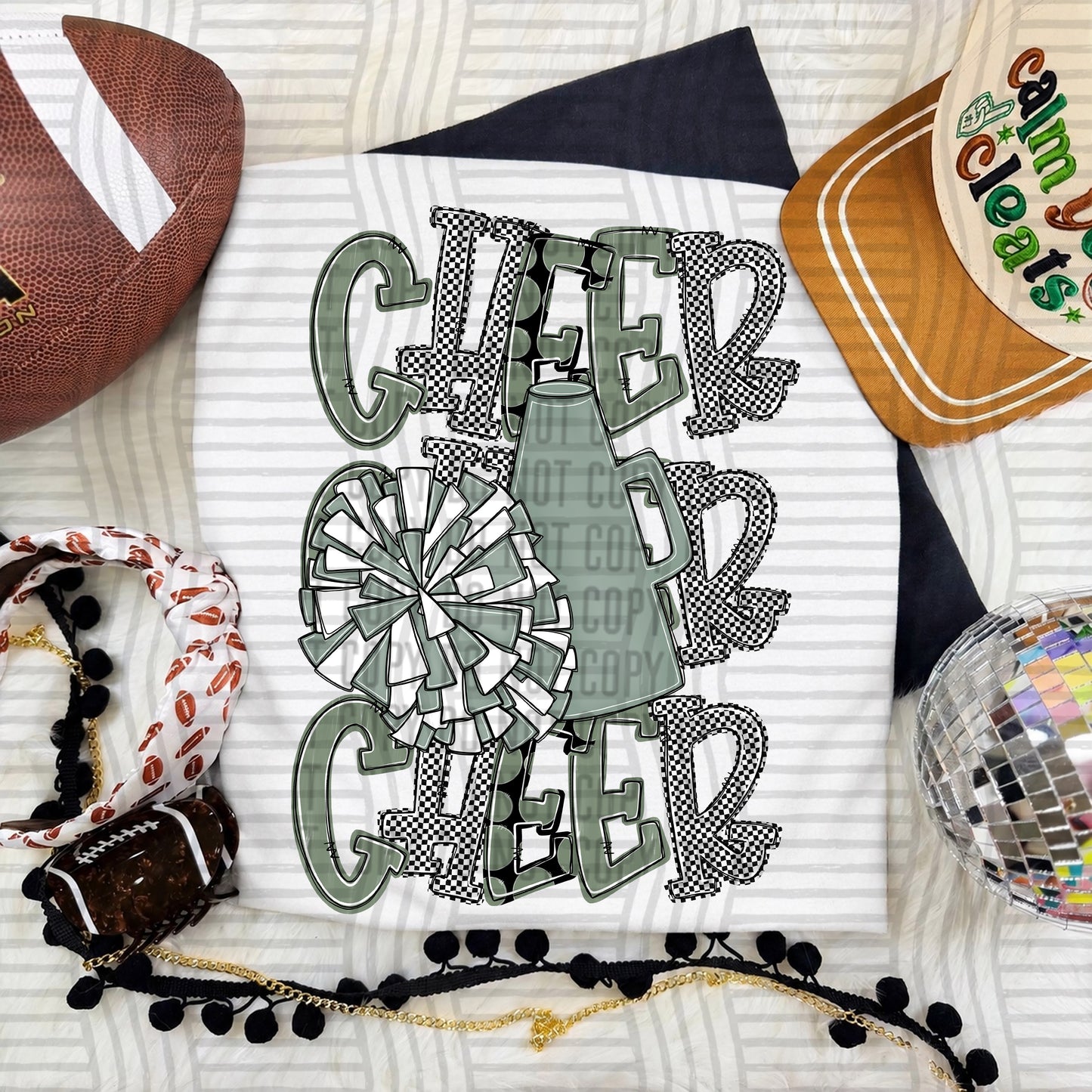 Tri Stacked Cheer color 2609-0008 - Color Dropdown Digital Download 300 DPI PNG FILE