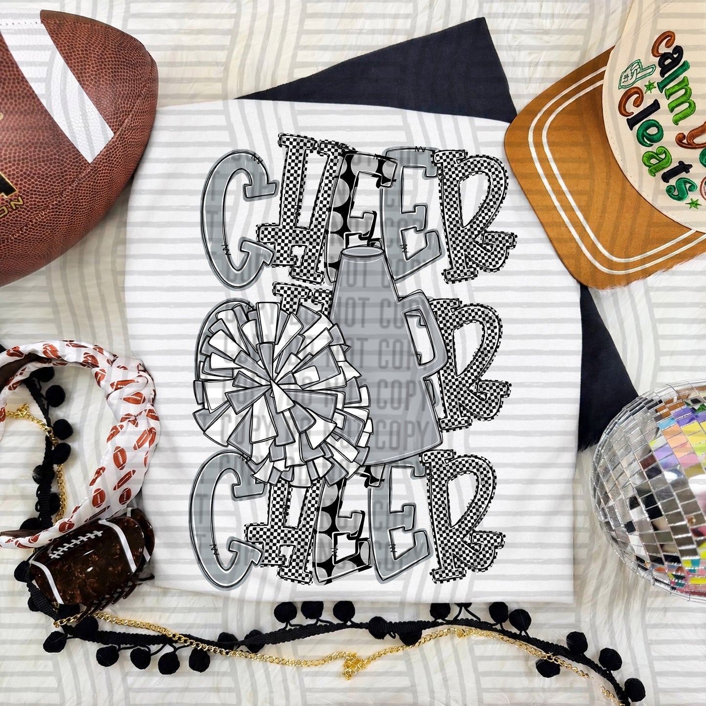 Tri Stacked Cheer color 2609-0008 - Color Dropdown Digital Download 300 DPI PNG FILE