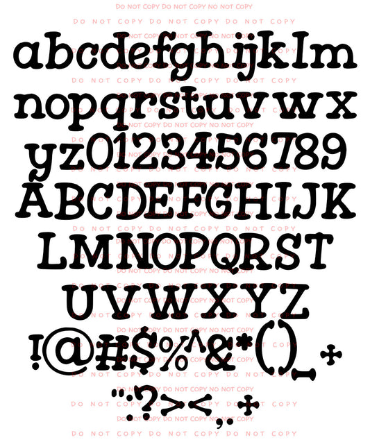 SISSYPIE - FONT Aa-Zz 0-9 and symbols - TYPEABLE TTF FONT - Digital download