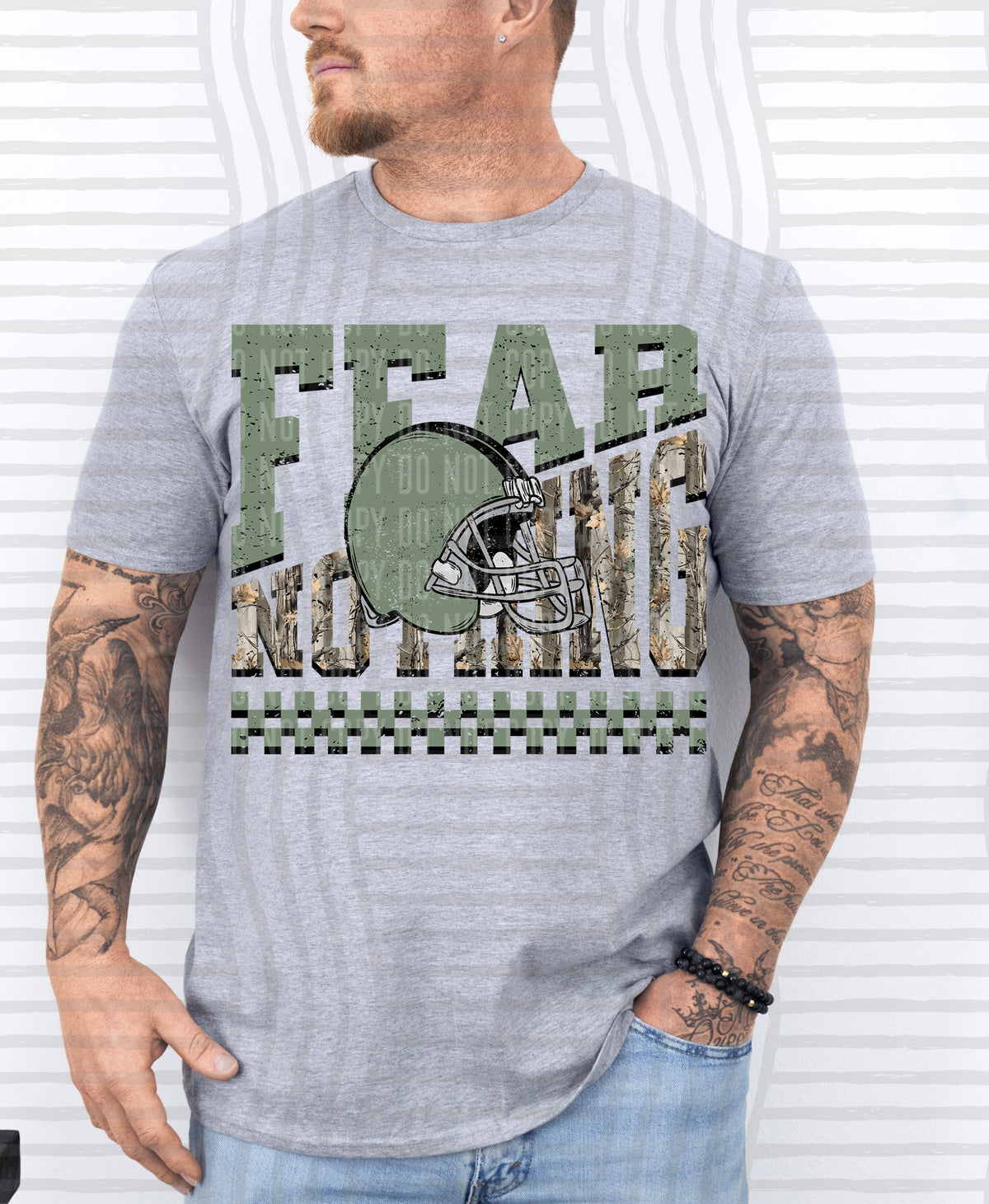 Fear Nothing COLOR helmet only 0926-0033 - Color Dropdown Digital Download 300 DPI PNG FILE