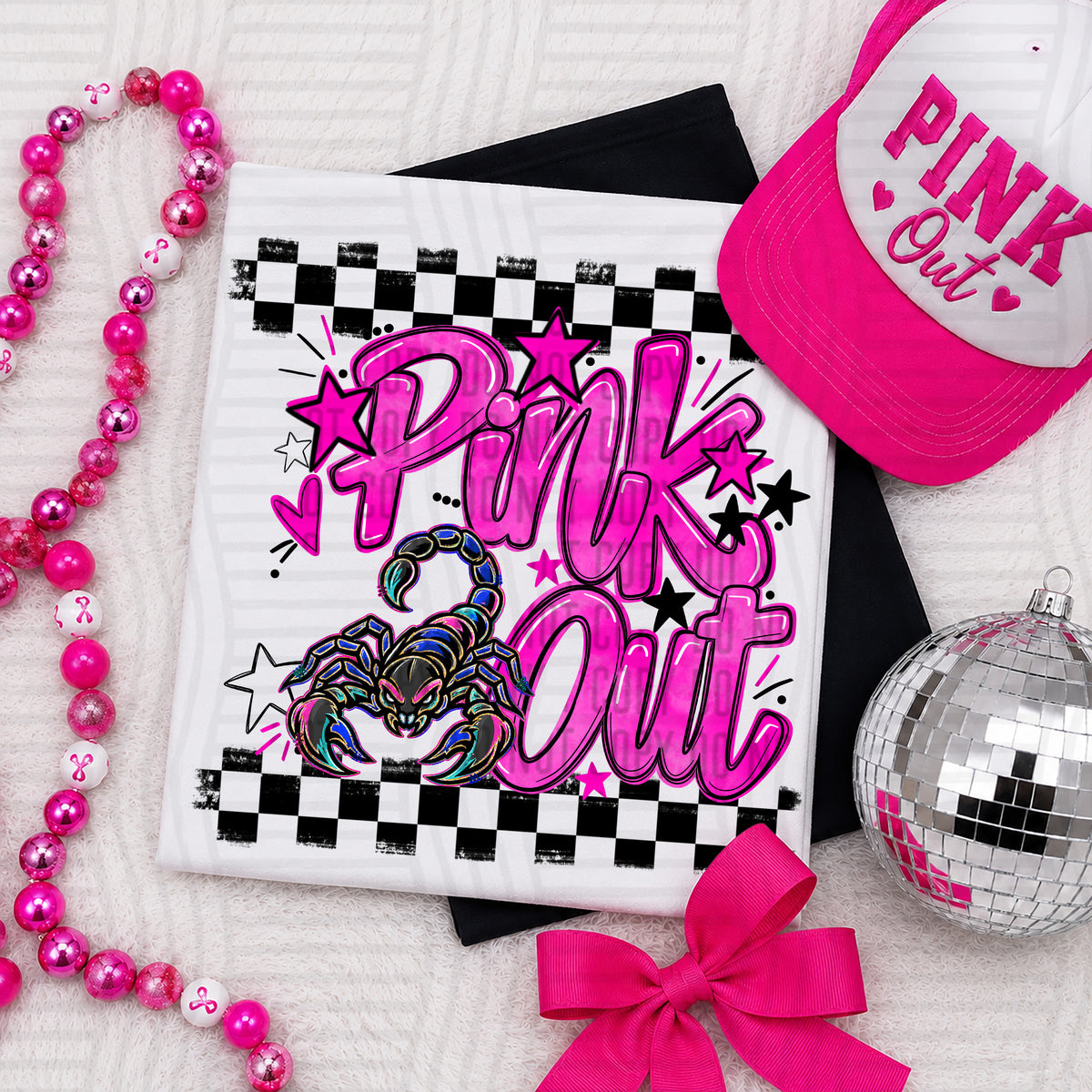 Pink Out MASCOTS 0926-0021- PLEASE UPLOAD MOCK UP - 300 DPI digital download