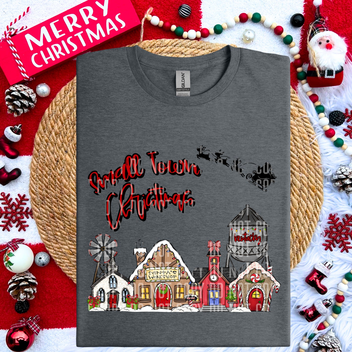 PICK A STATE - Small Town Christmas - Digital download 300DPI PNG FILE