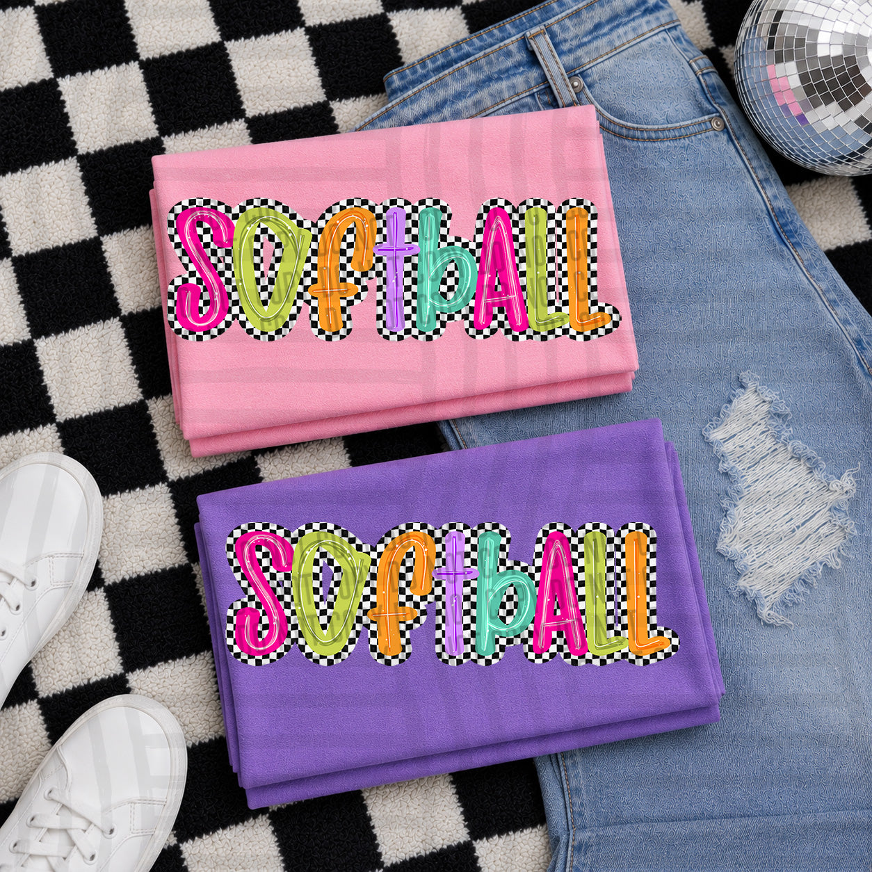 Simply Checkered Sports - Color Dropdown Digital Download 300DPI PNG FILE