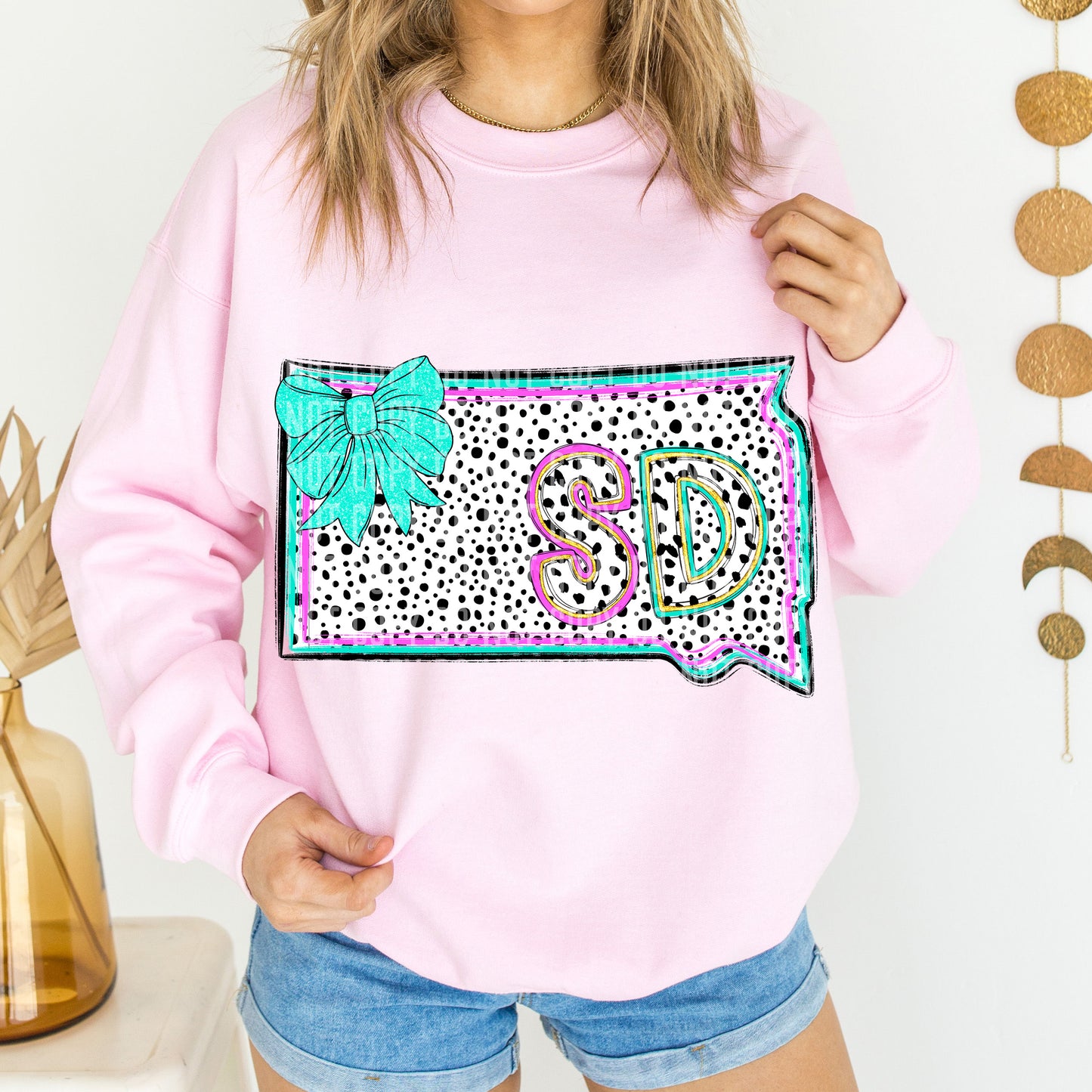 PICK A STATE- States Pink & Turquoise - Digital download 300DPI PNG FILE