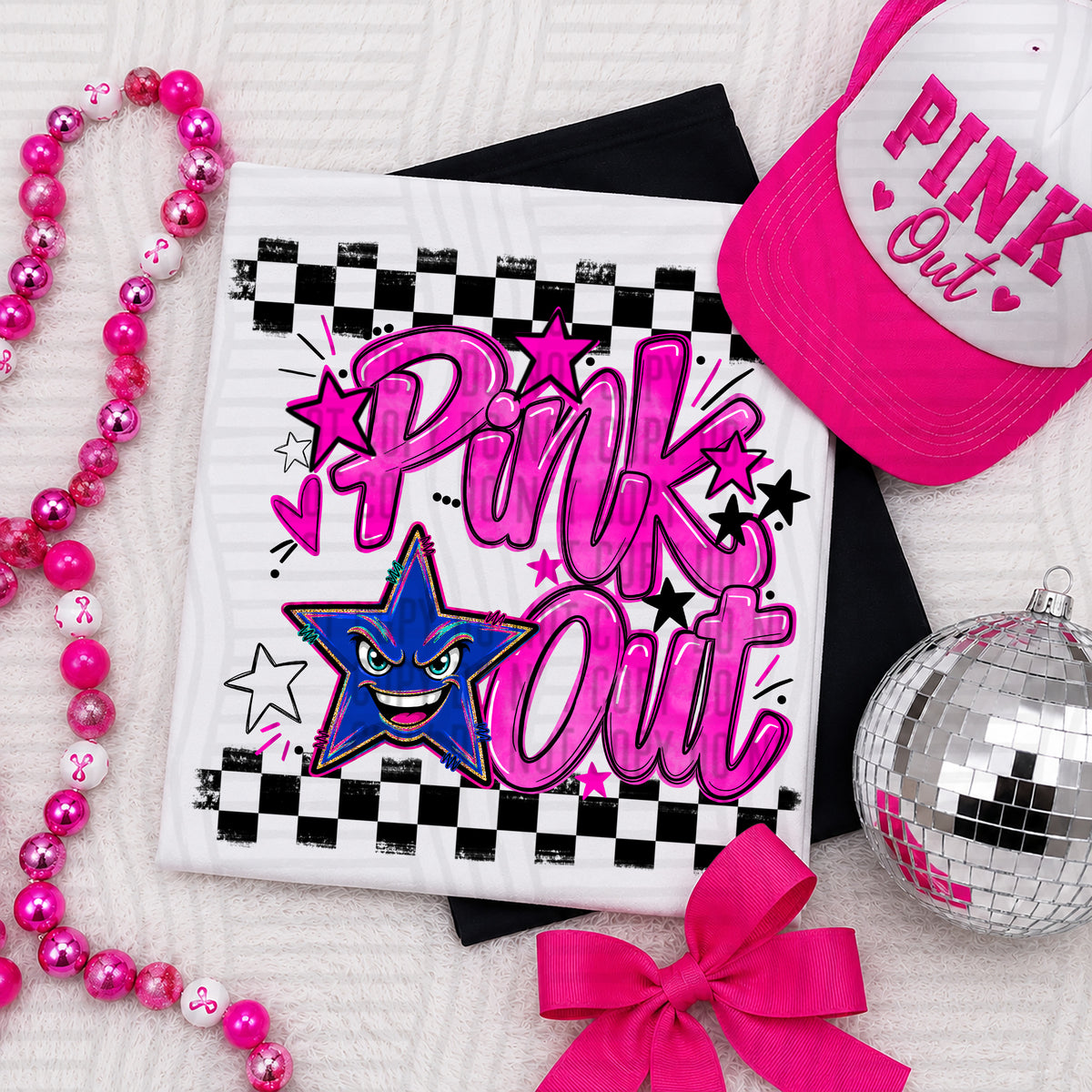 Pink Out MASCOTS 0926-0021- PLEASE UPLOAD MOCK UP - 300 DPI digital download