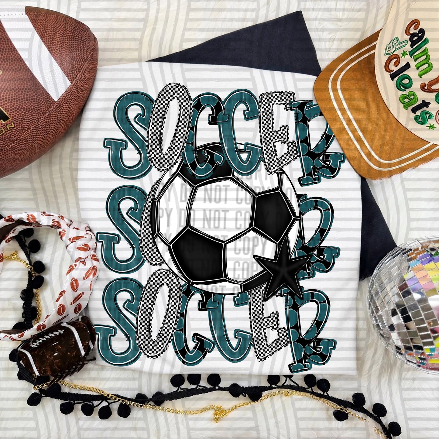 TRI Stacked SOCCER color 2609-0010 - Color Dropdown Digital Download 300 DPI PNG FILE