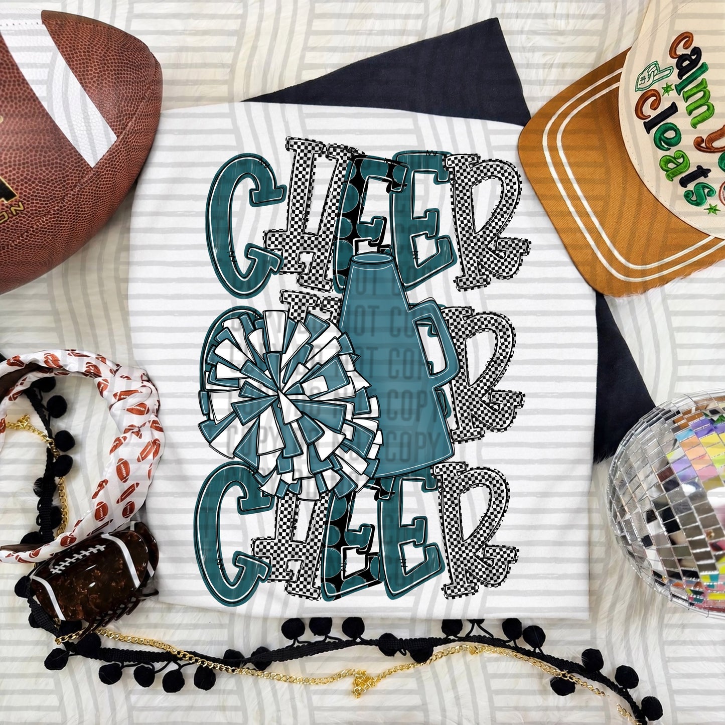 Tri Stacked Cheer color 2609-0008 - Color Dropdown Digital Download 300 DPI PNG FILE