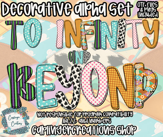TO INFINITY - OTF & Drag and Drop PNGS- commercial use included - Digital download
