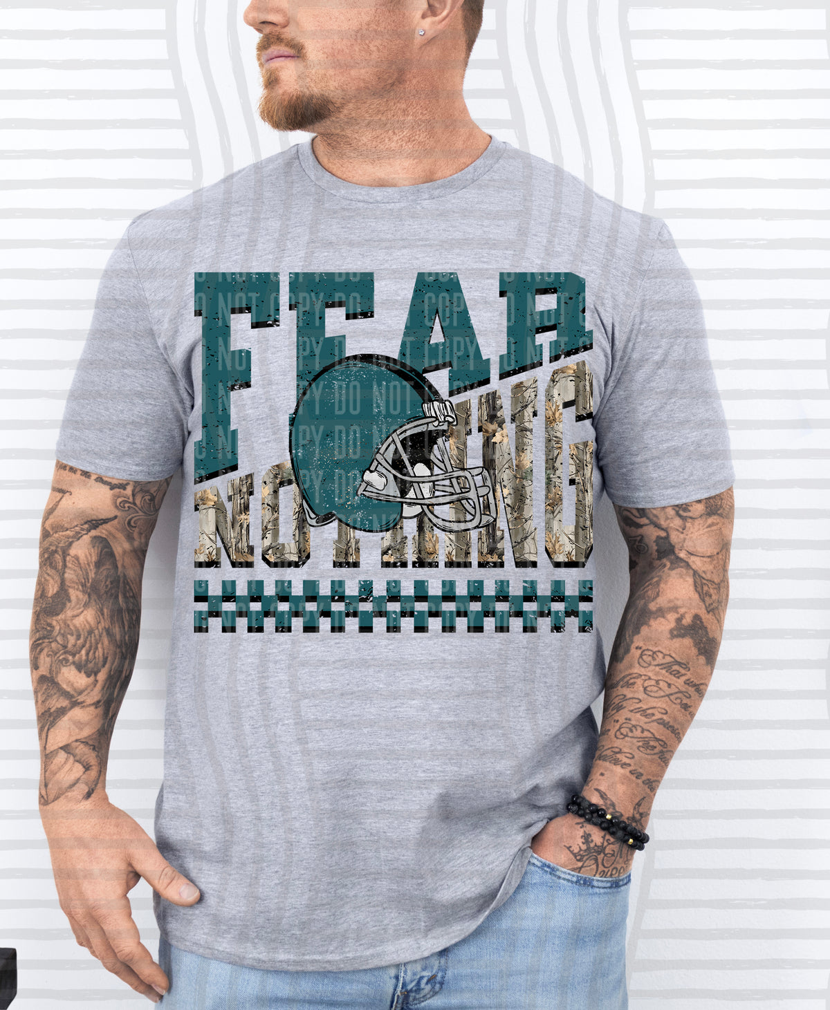 Fear Nothing COLOR helmet only 0926-0033 - Color Dropdown Digital Download 300 DPI PNG FILE