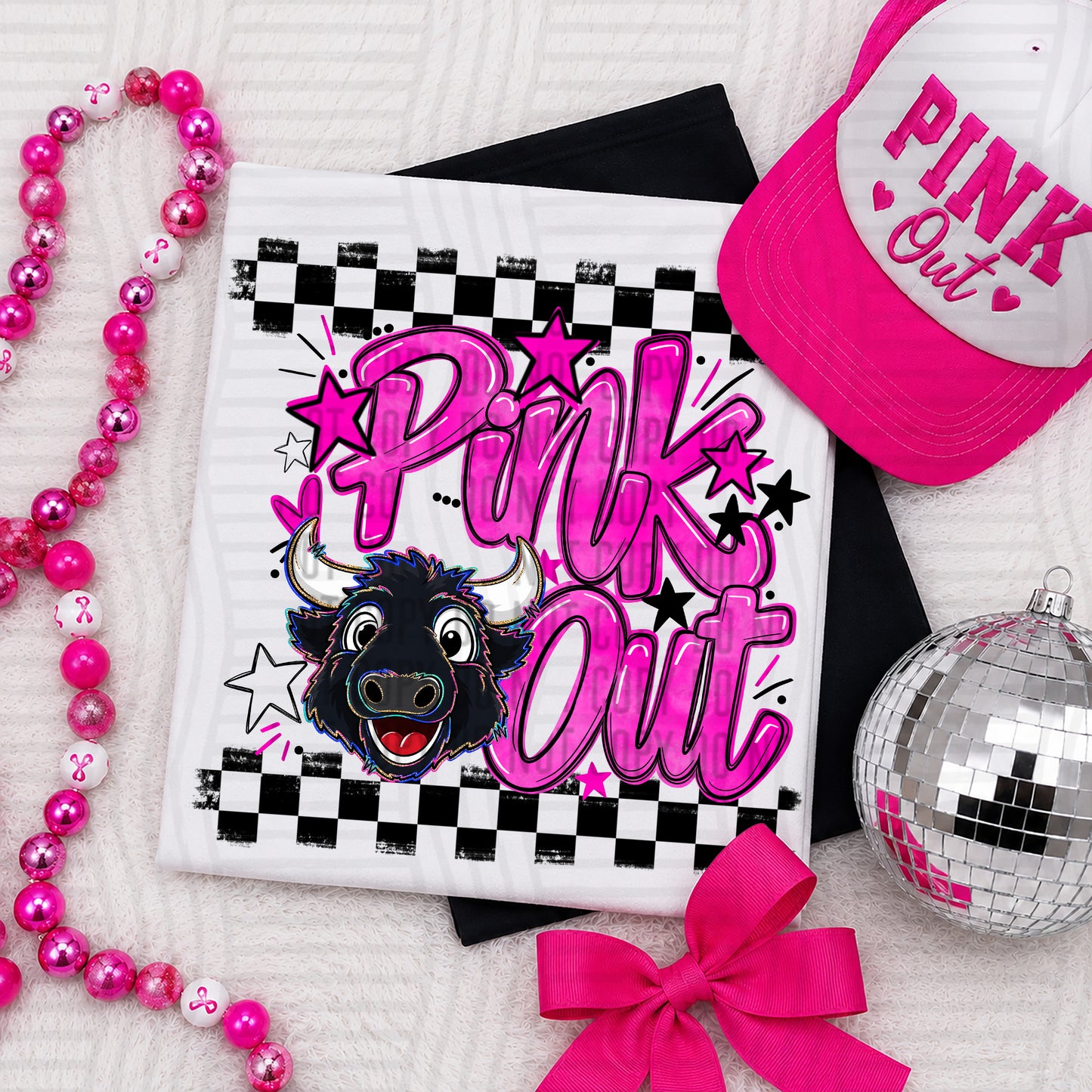 Pink Out MASCOTS 0926-0021- PLEASE UPLOAD MOCK UP - 300 DPI digital download