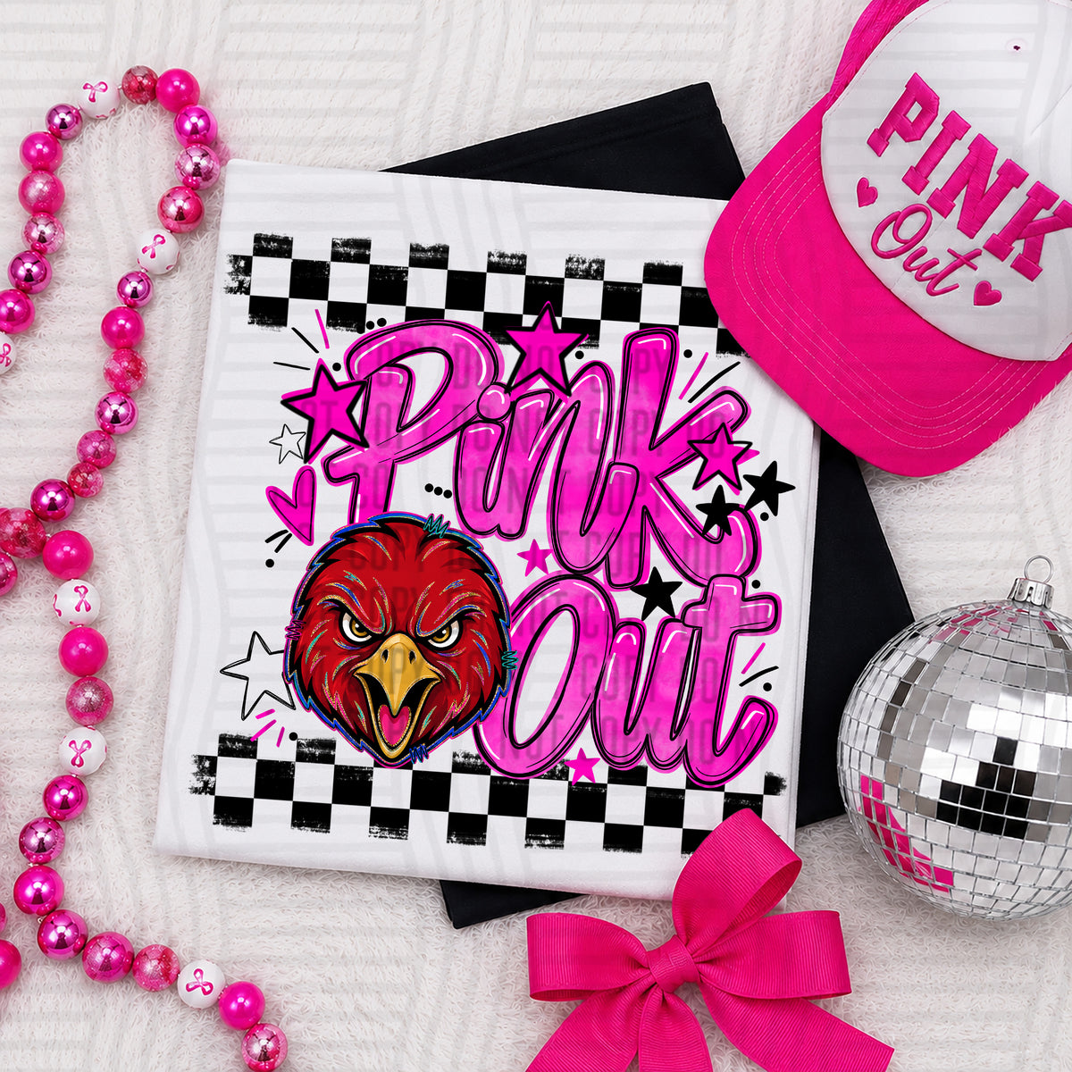 Pink Out MASCOTS 0926-0021- PLEASE UPLOAD MOCK UP - 300 DPI digital download