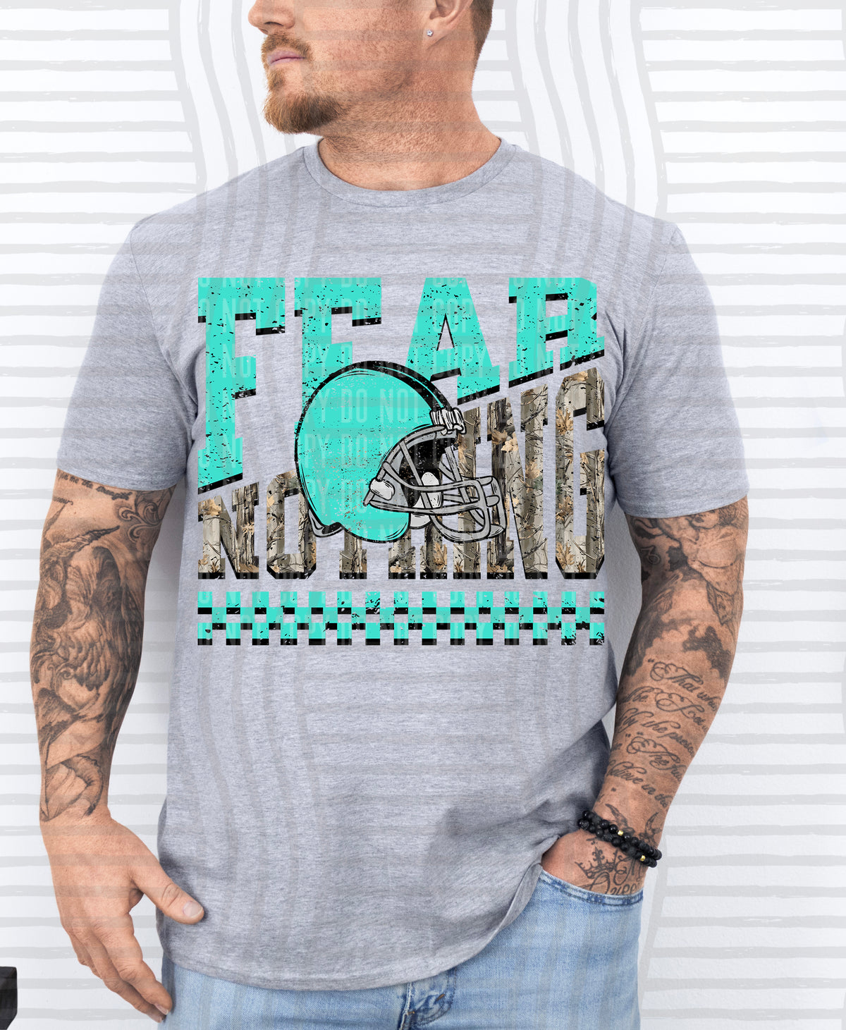 Fear Nothing COLOR helmet only 0926-0033 - Color Dropdown Digital Download 300 DPI PNG FILE