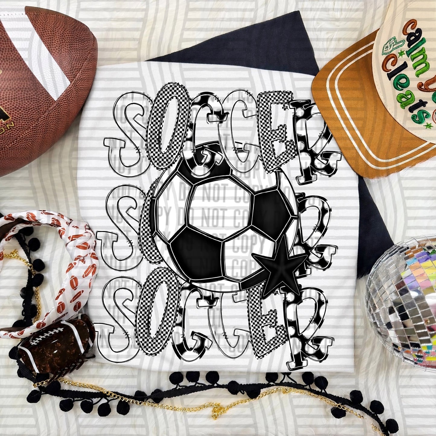 TRI Stacked SOCCER color 2609-0010 - Color Dropdown Digital Download 300 DPI PNG FILE