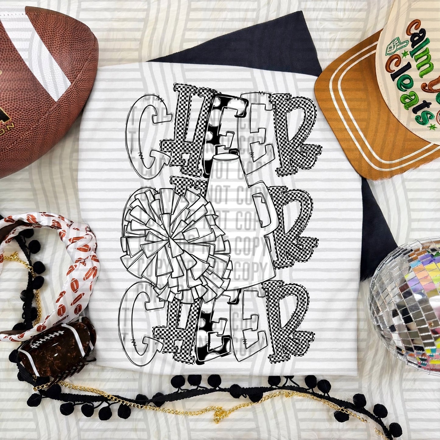 Tri Stacked Cheer color 2609-0008 - Color Dropdown Digital Download 300 DPI PNG FILE