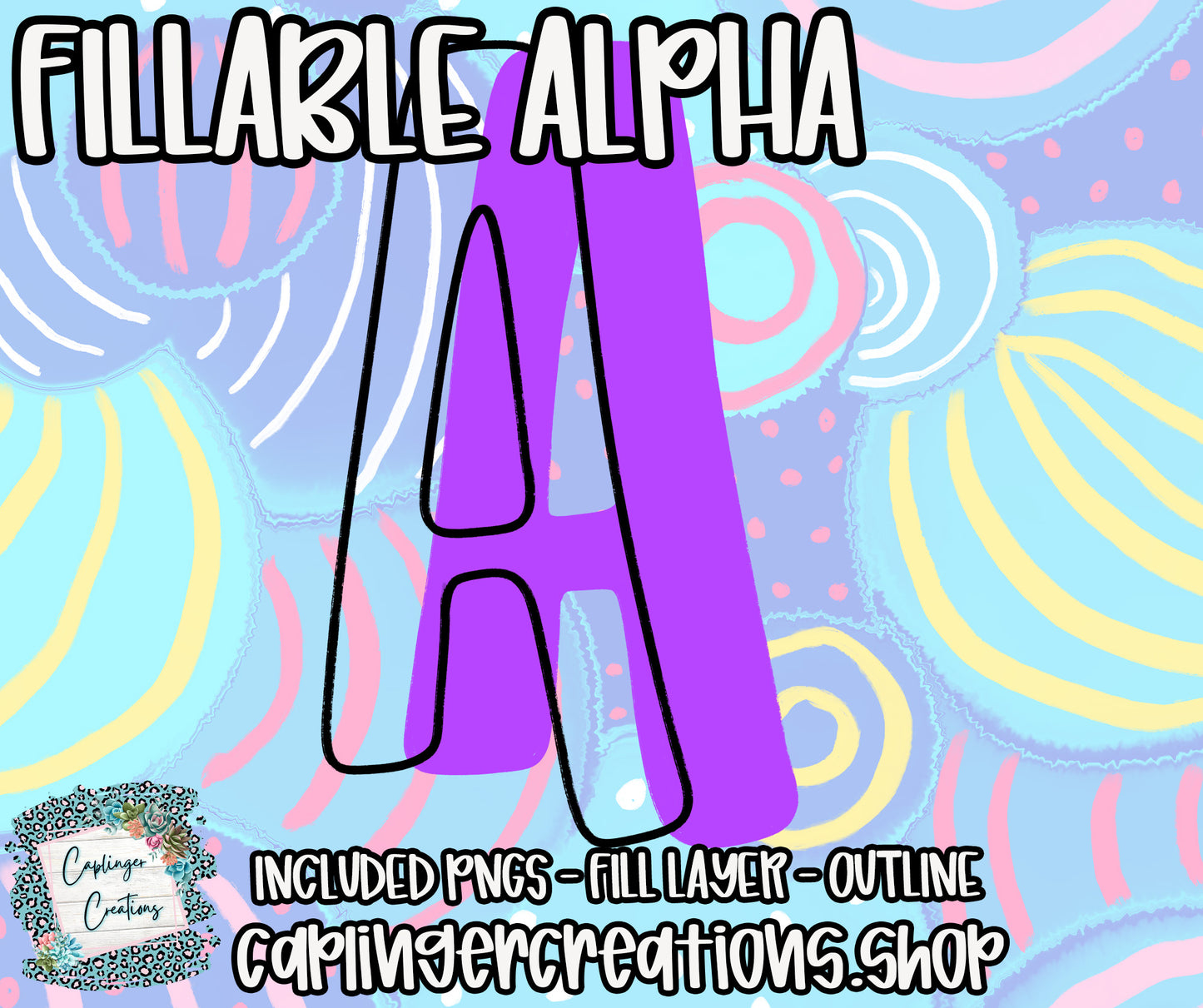 WILDTHANG - FILL YOUR OWN ALPHA SETS A-Z and 0-9  - Digital download