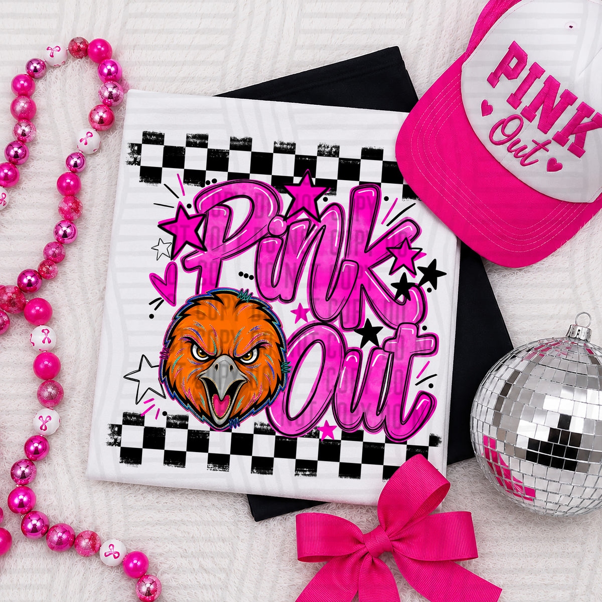 Pink Out MASCOTS 0926-0021- PLEASE UPLOAD MOCK UP - 300 DPI digital download