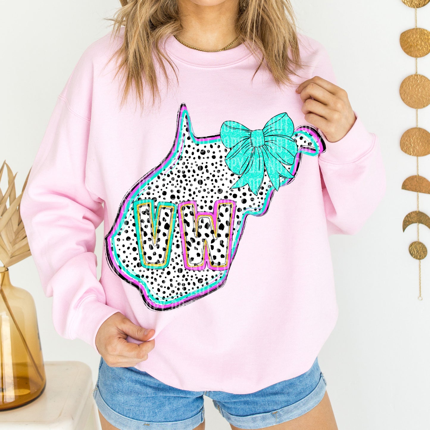 PICK A STATE- States Pink & Turquoise - Digital download 300DPI PNG FILE