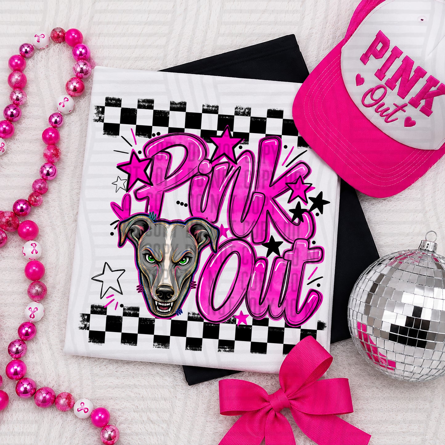 Pink Out MASCOTS 0926-0021- PLEASE UPLOAD MOCK UP - 300 DPI digital download