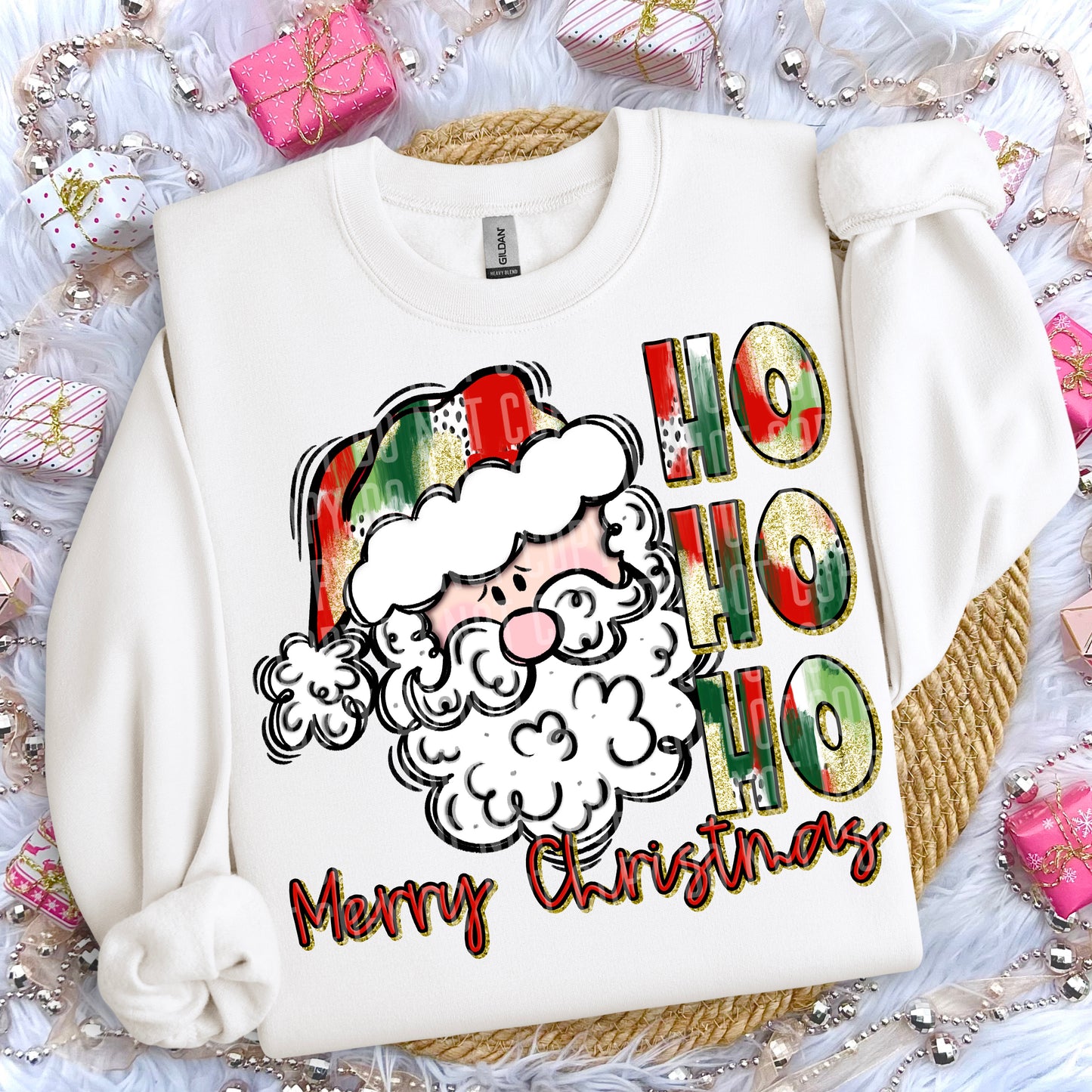 Hohoho Merry Christmas - Digital download 300DPI PNG FILE