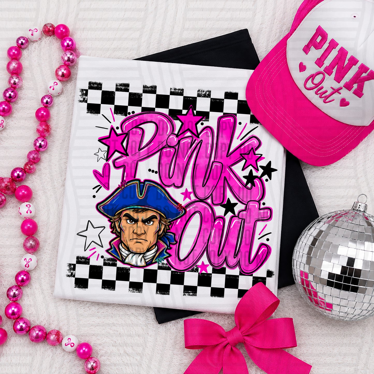 Pink Out MASCOTS 0926-0021- PLEASE UPLOAD MOCK UP - 300 DPI digital download