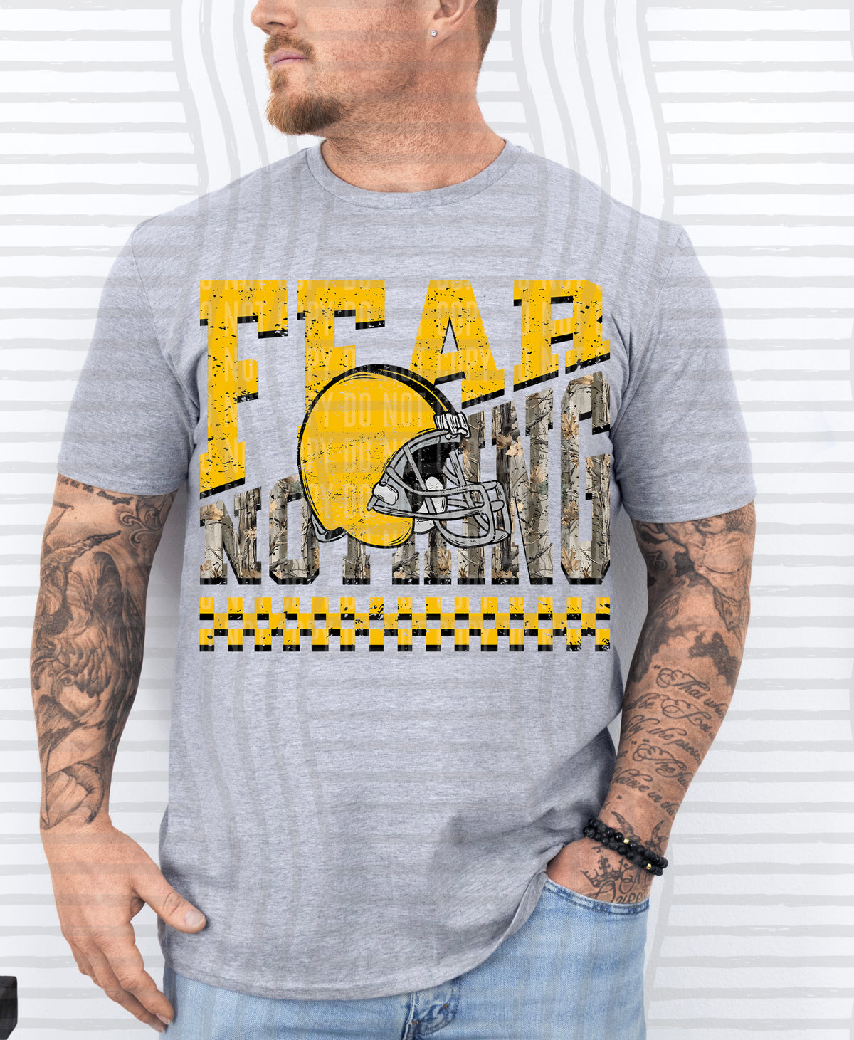 Fear Nothing COLOR helmet only 0926-0033 - Color Dropdown Digital Download 300 DPI PNG FILE