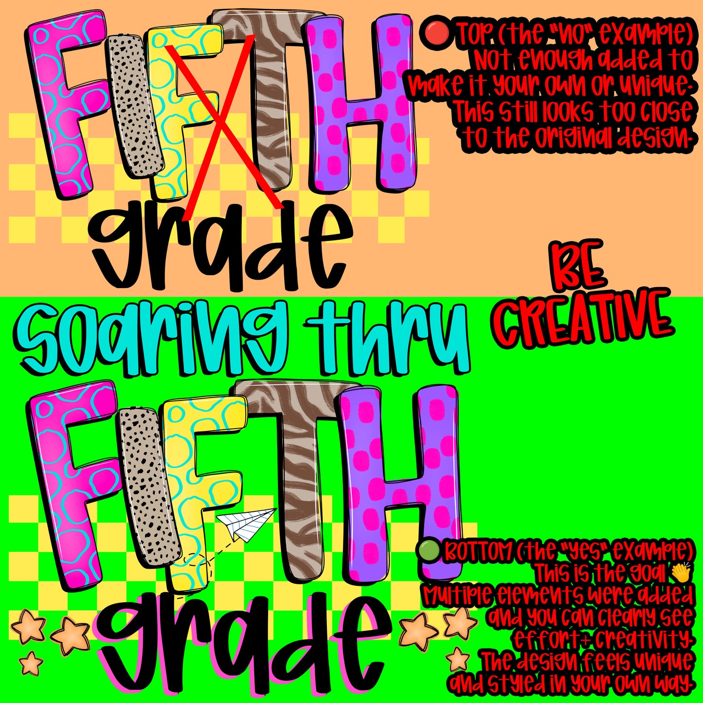 Funky Mix up Clipart words - Can be used in digital designs- 300 DPI digital download