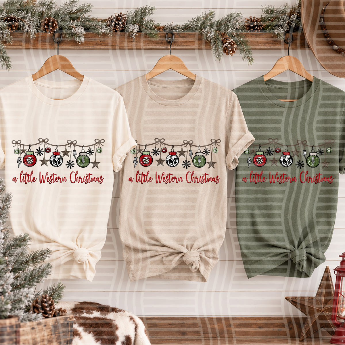 Cowboy Christmas (Choose Design) - 300 DPI digital download