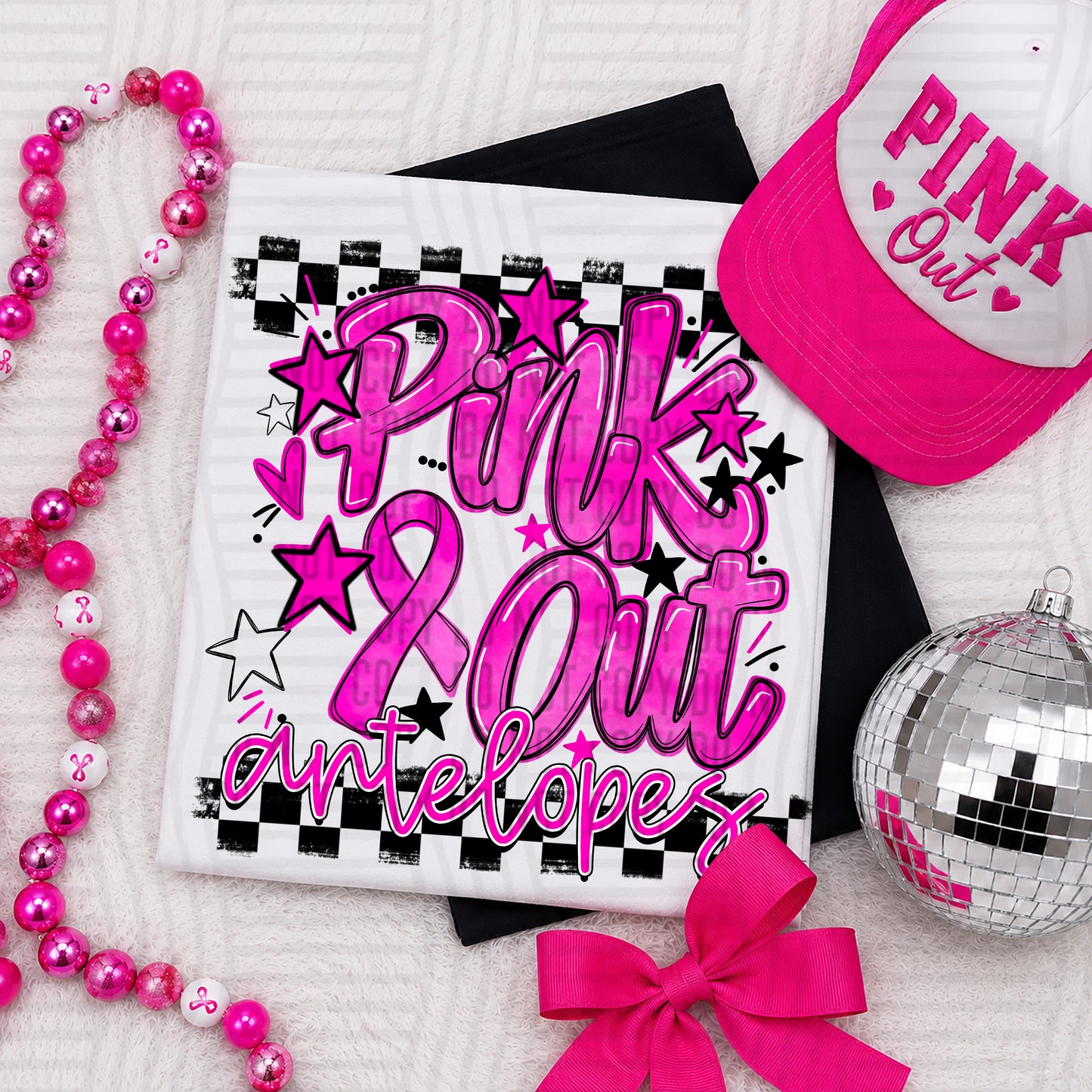 Pink Out Ribbon 0926-0020 - Custom + DROPDOWN - 300 DPI digital download