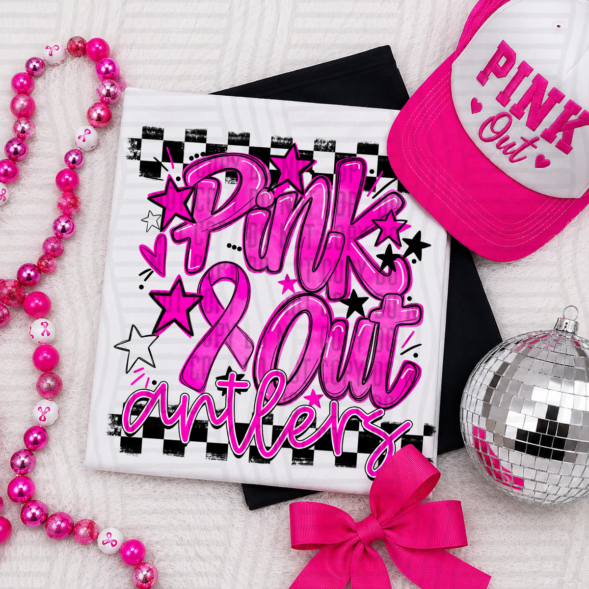 Pink Out Ribbon 0926-0020 - Custom + DROPDOWN - 300 DPI digital download