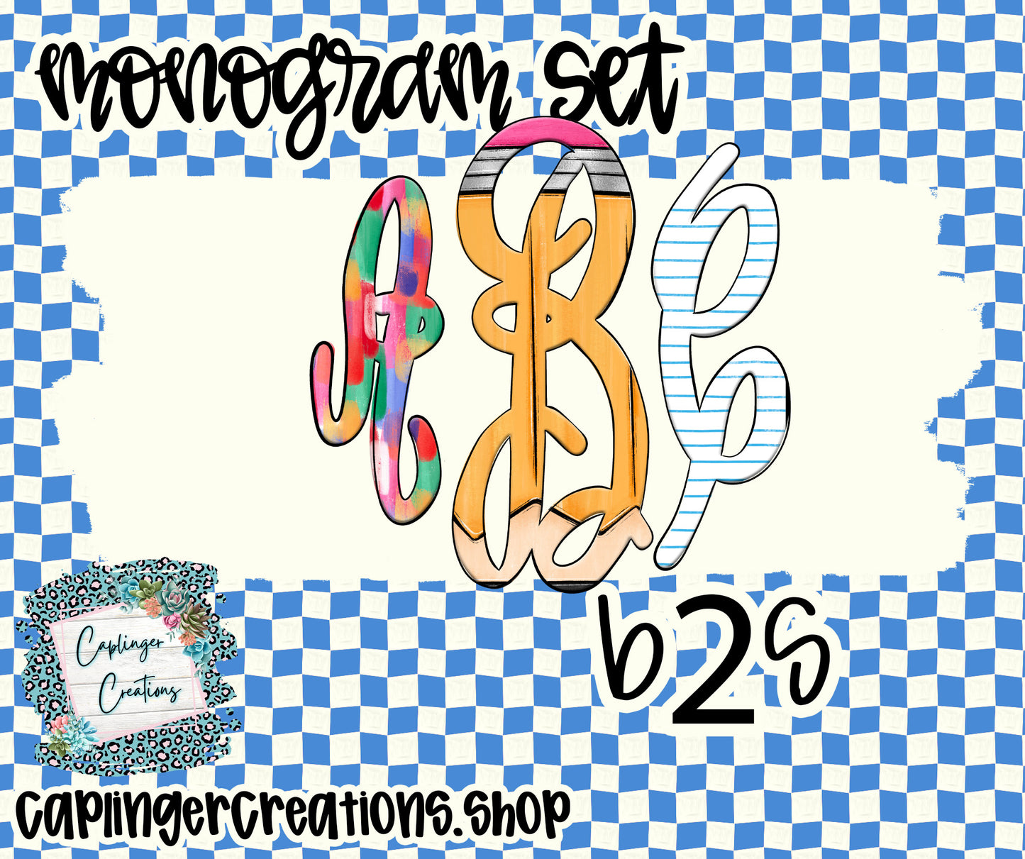 B2S - MONOGRAM PNGS - Digital download
