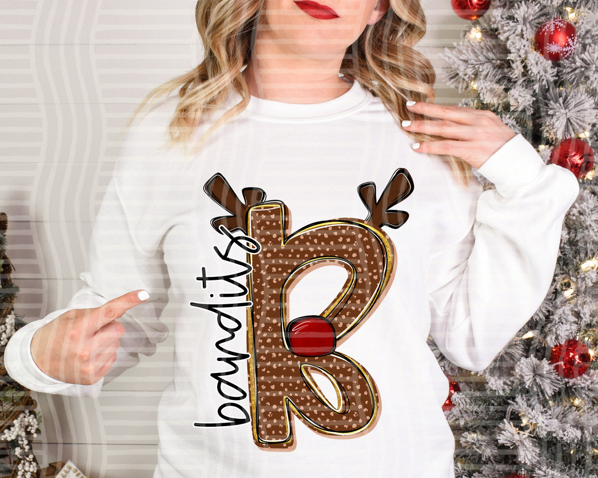 Deer Initials 2610-0011 - Custom + DROPDOWN - 300 DPI digital download
