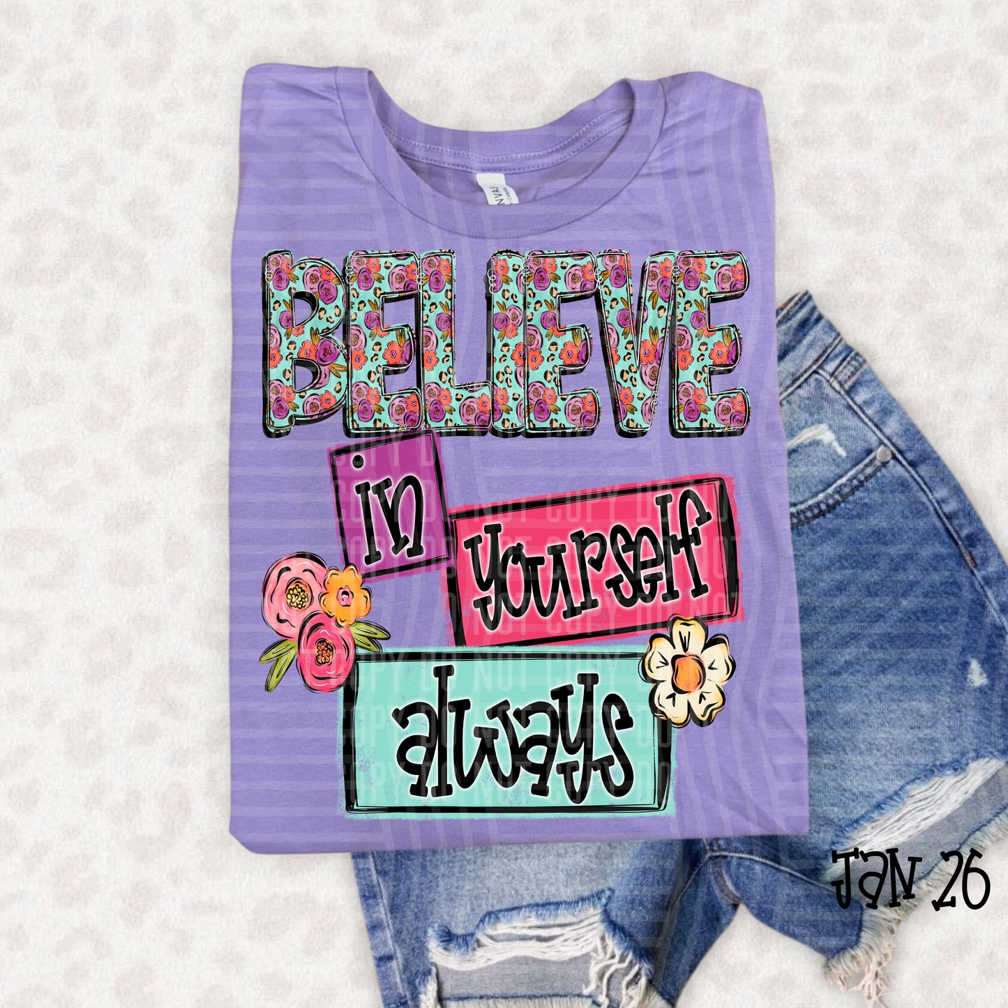 Believe in Yourself -  300DPI PNG FILE