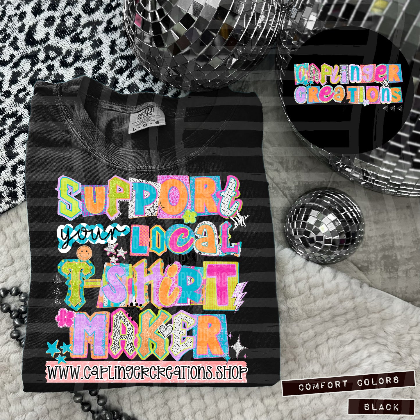 CUSTOM - Support your local - Digital download 300DPI PNG FILE