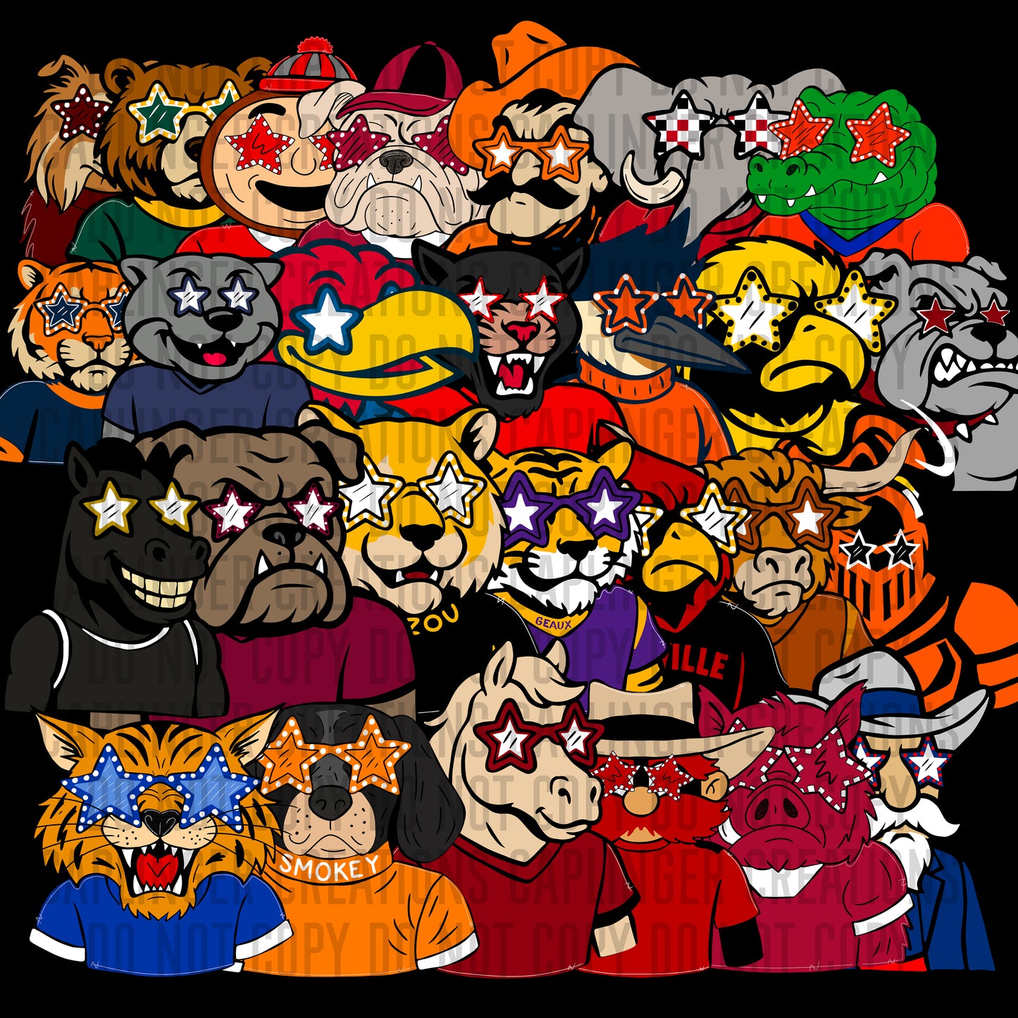27 Mascot bodies CLIPART PACK - commercial use - Digital download 300DPI PNG FILE