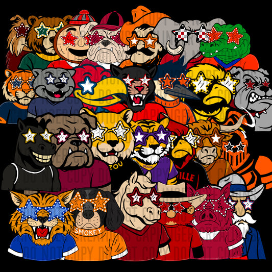 27 Mascot bodies CLIPART PACK - commercial use - Digital download 300DPI PNG FILE