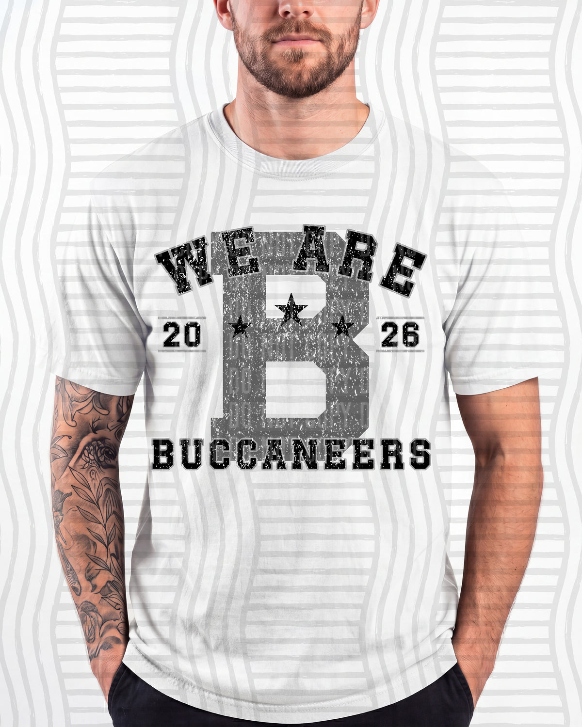 Varsity Initial Mascots - BUCCANEERS mockup