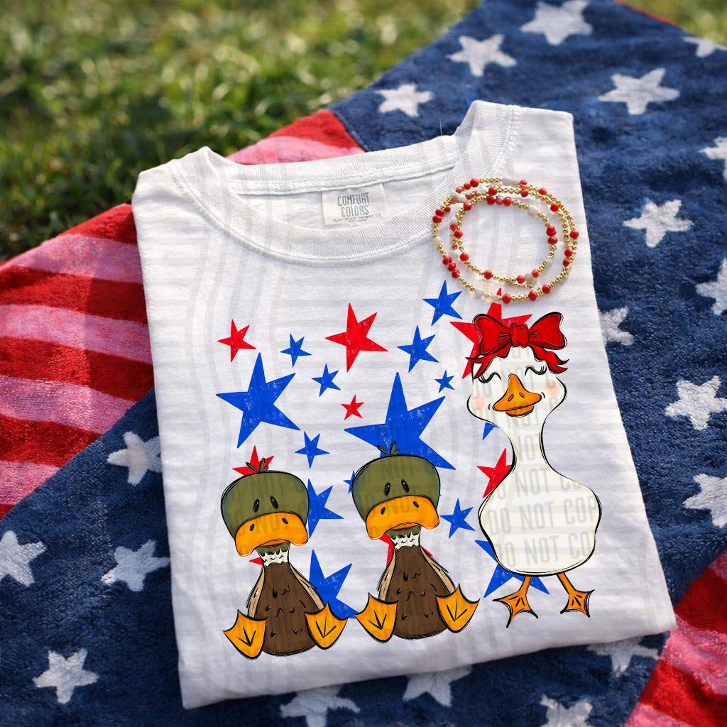 Duck duck goose RWB - Digital Download 300DPI PNG FILE