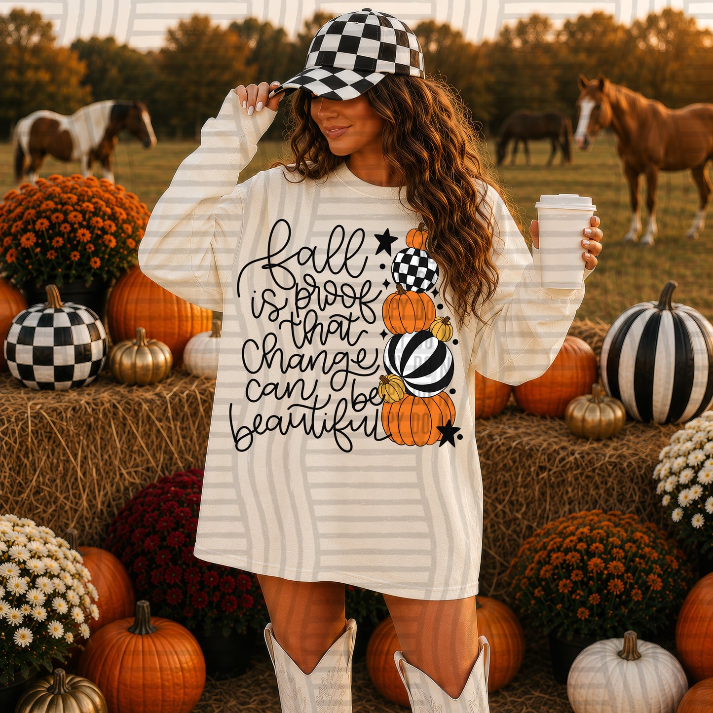 Fall is proof that change is beautiful - Choose Style -  Digital Download 300DPI PNG FILE