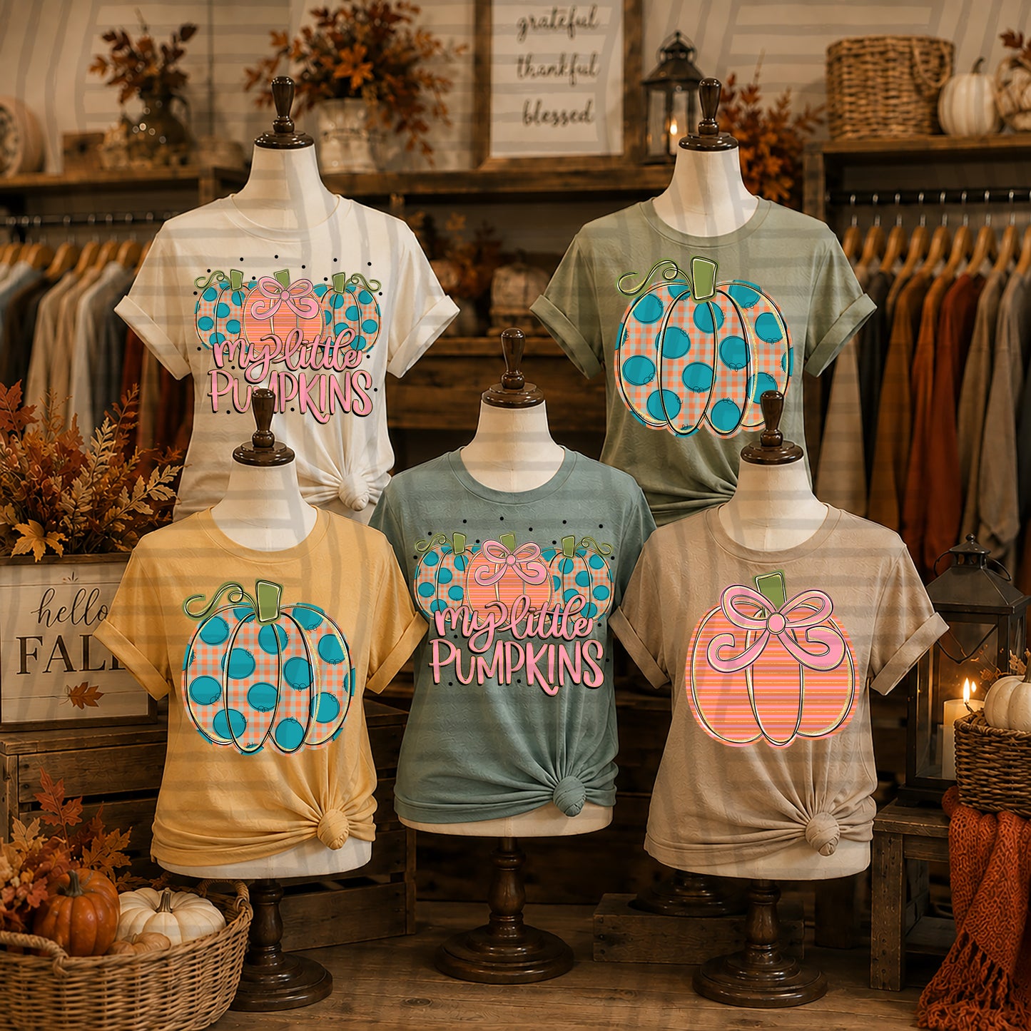 Pumpkin's  - Choose Style -  Digital Download 300DPI PNG FILE