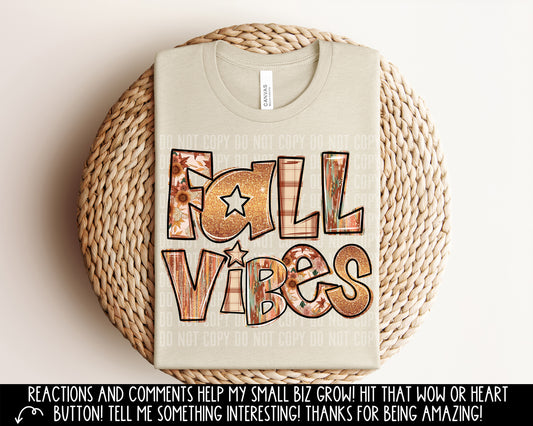 Fall vibes - 300DPI PNG FILE