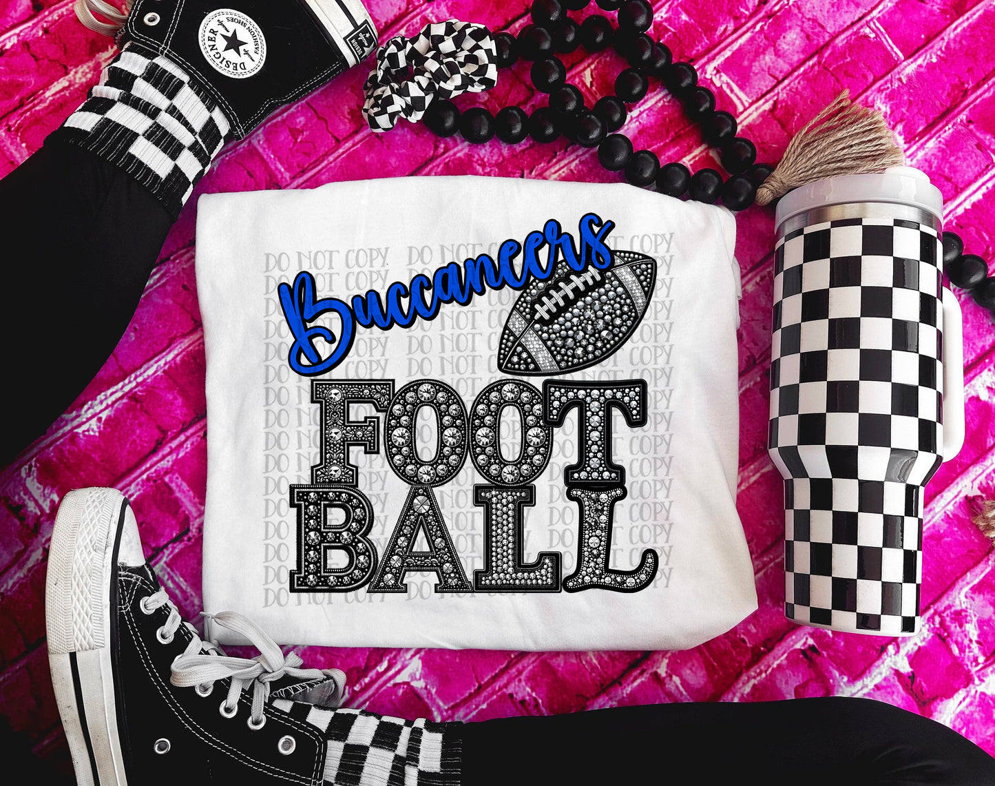 CUSTOM - Rhinestone Football - Digital download 300DPI PNG FILE