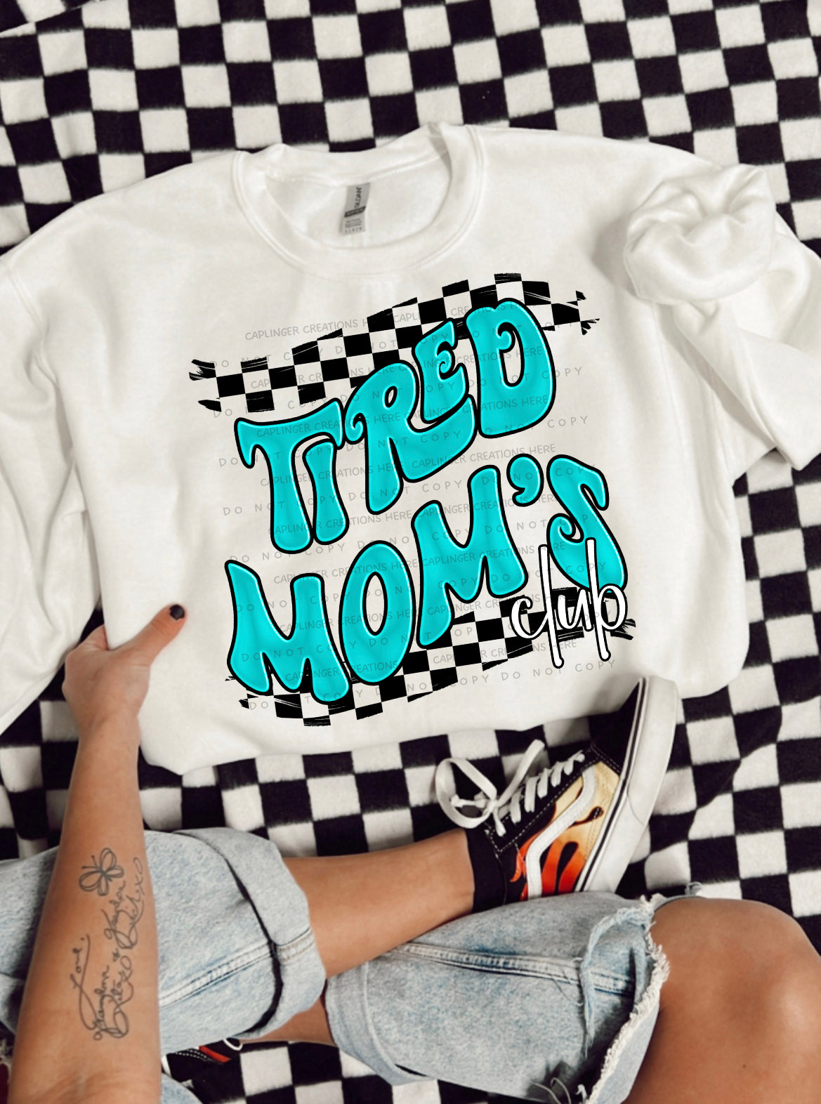 TIRED MOM'S CLUB - Digital download 300DPI PNG FILE