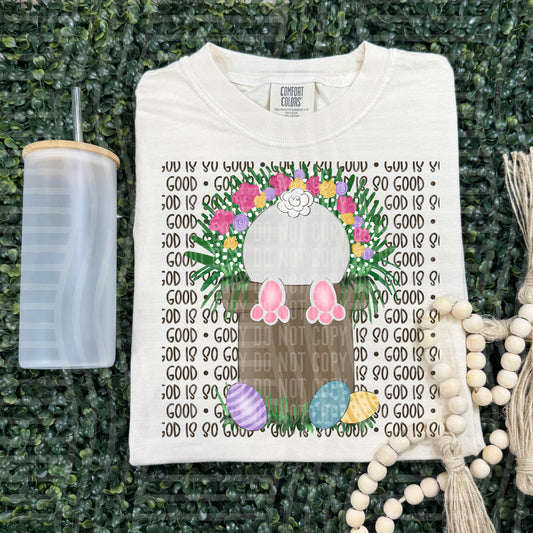 God is so Good Bunny - Digital Download 300DPI PNG FILE