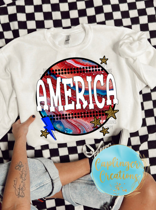 AMERICA - Digital download 300DPI PNG FILE