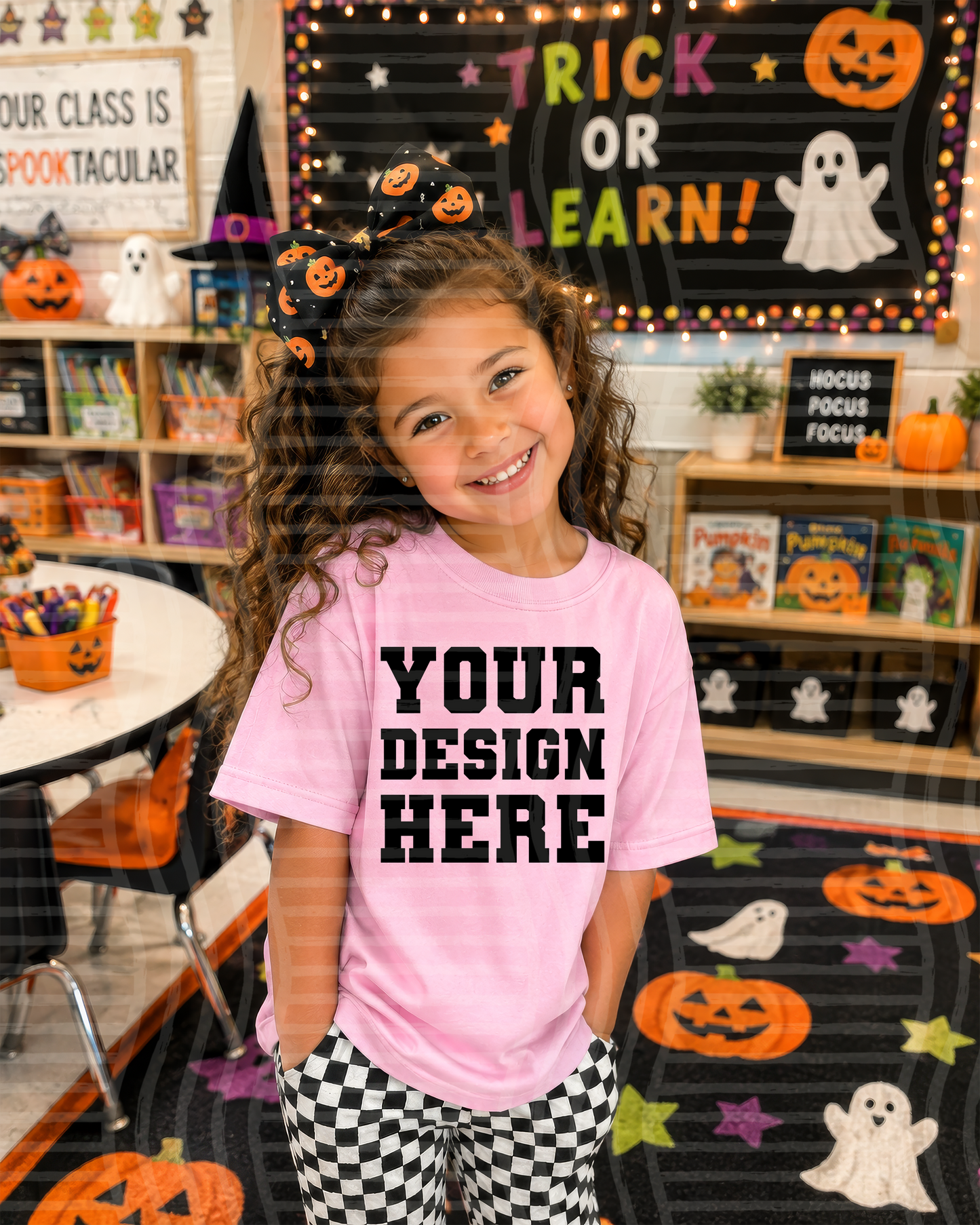 Girl & Boy Halloween -  AI assisted MOCK UPS - Digital download