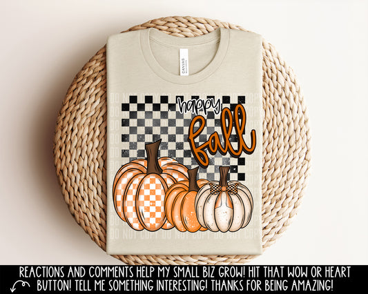 Happy Fall - 300DPI PNG FILE