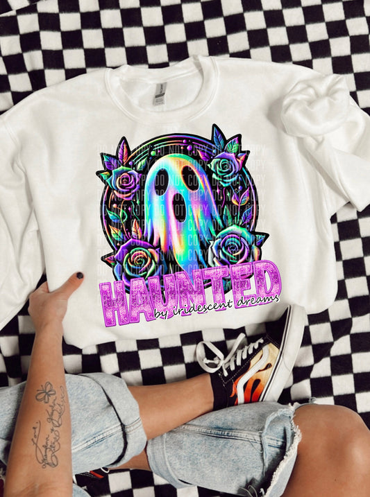 Haunted (Faux Embordered) - Digital download 300DPI PNG FILE